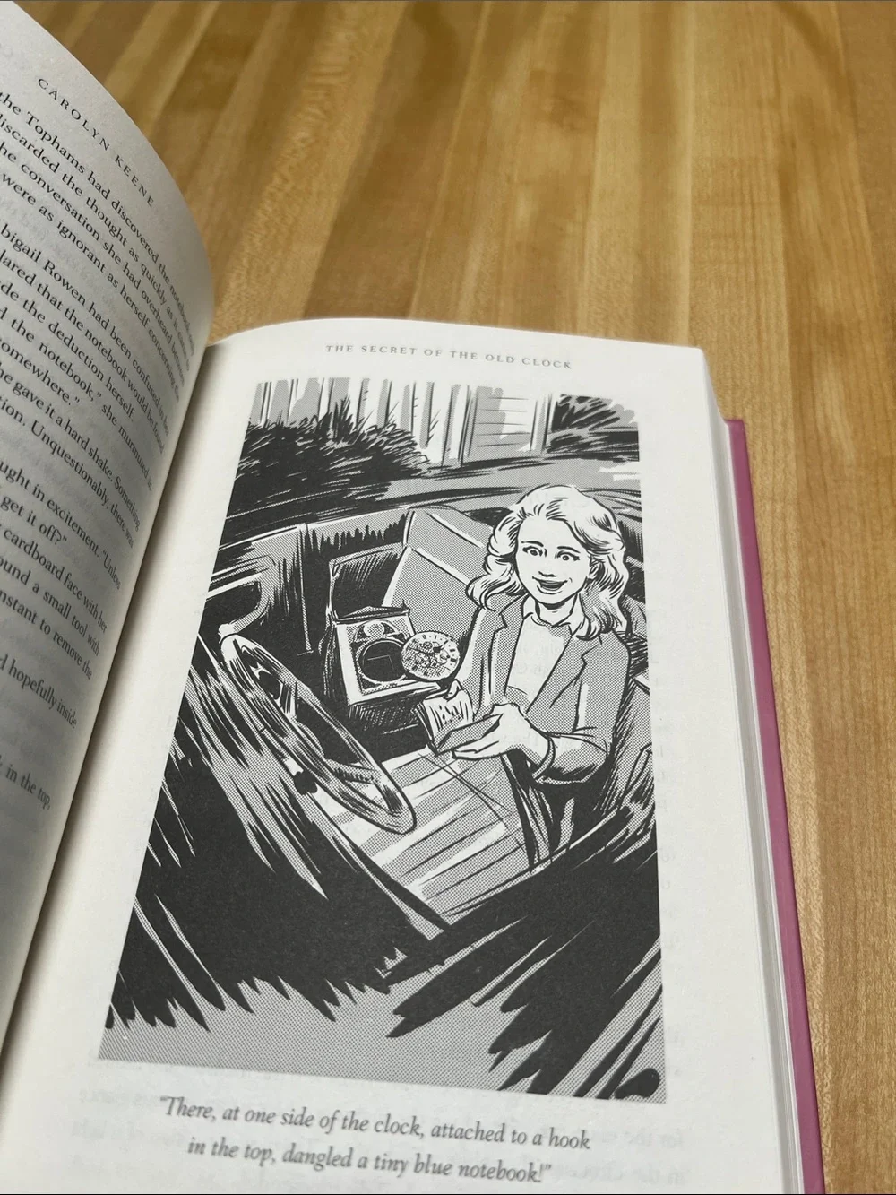 #3245**Nancy Drew Mystery Collection Hardcover Wall Art - Pink & Gold